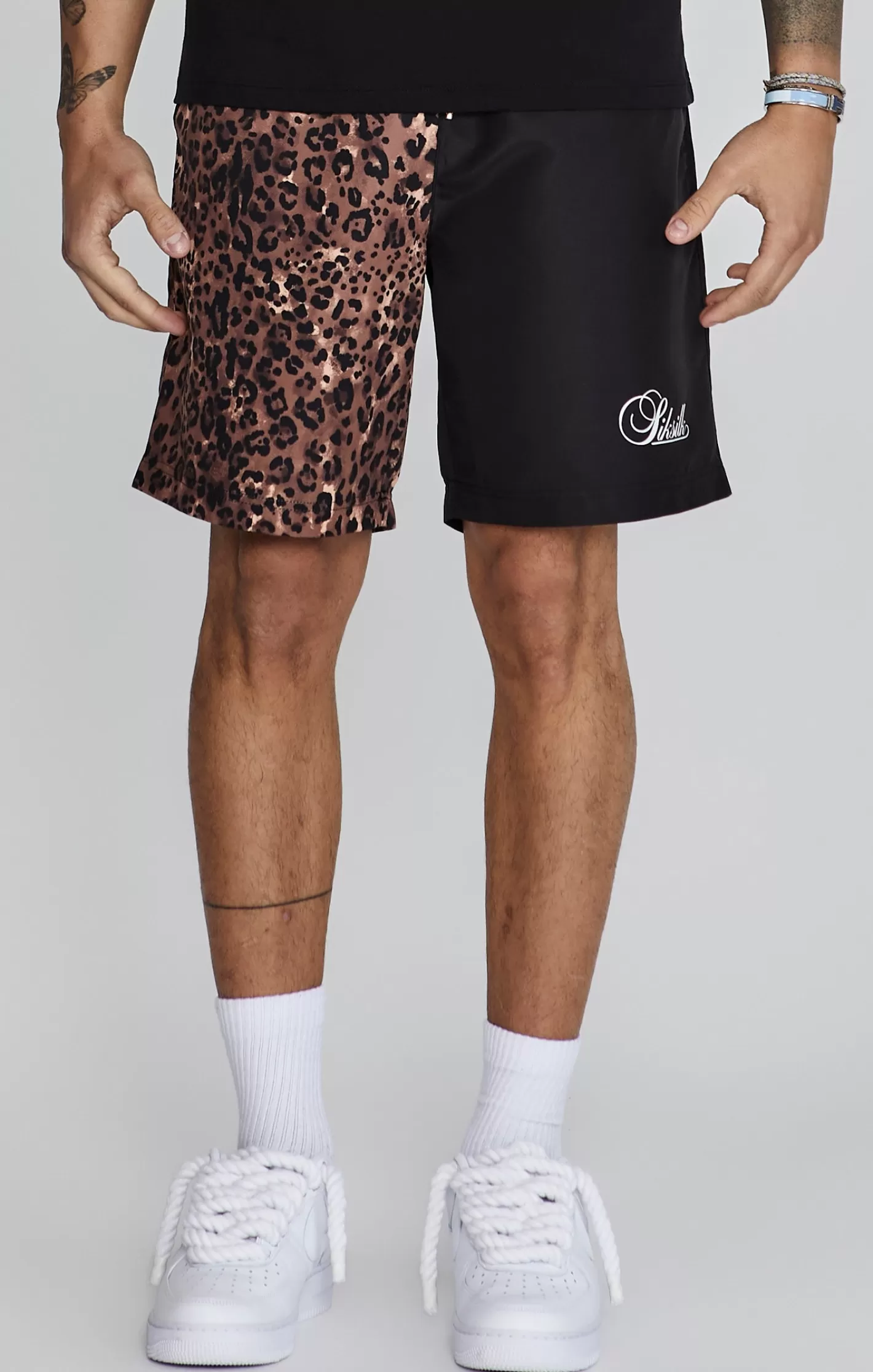 SikSilk Shorts^Animal Print Shorts