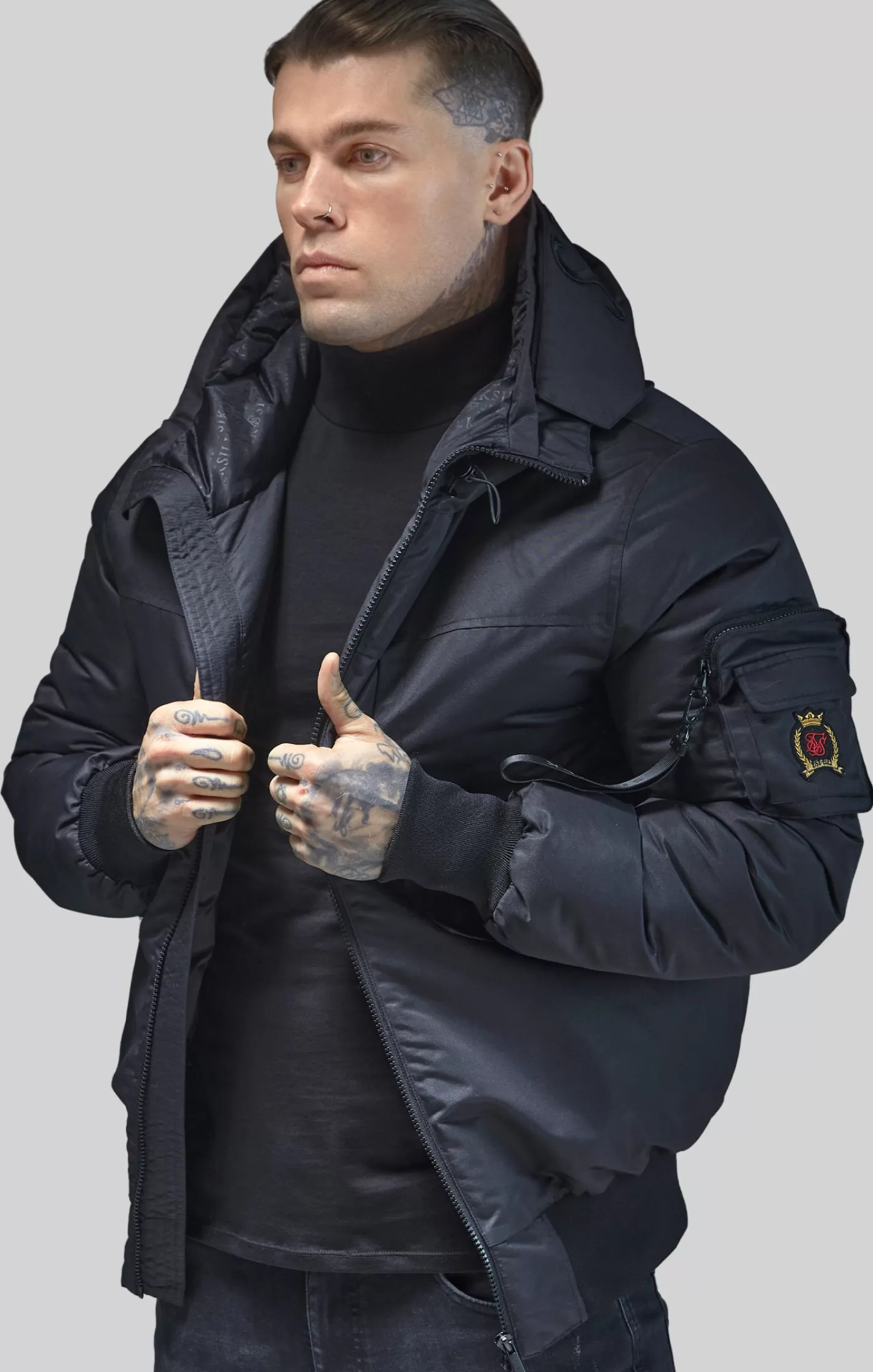 SikSilk Jackets^Bomber Jacket