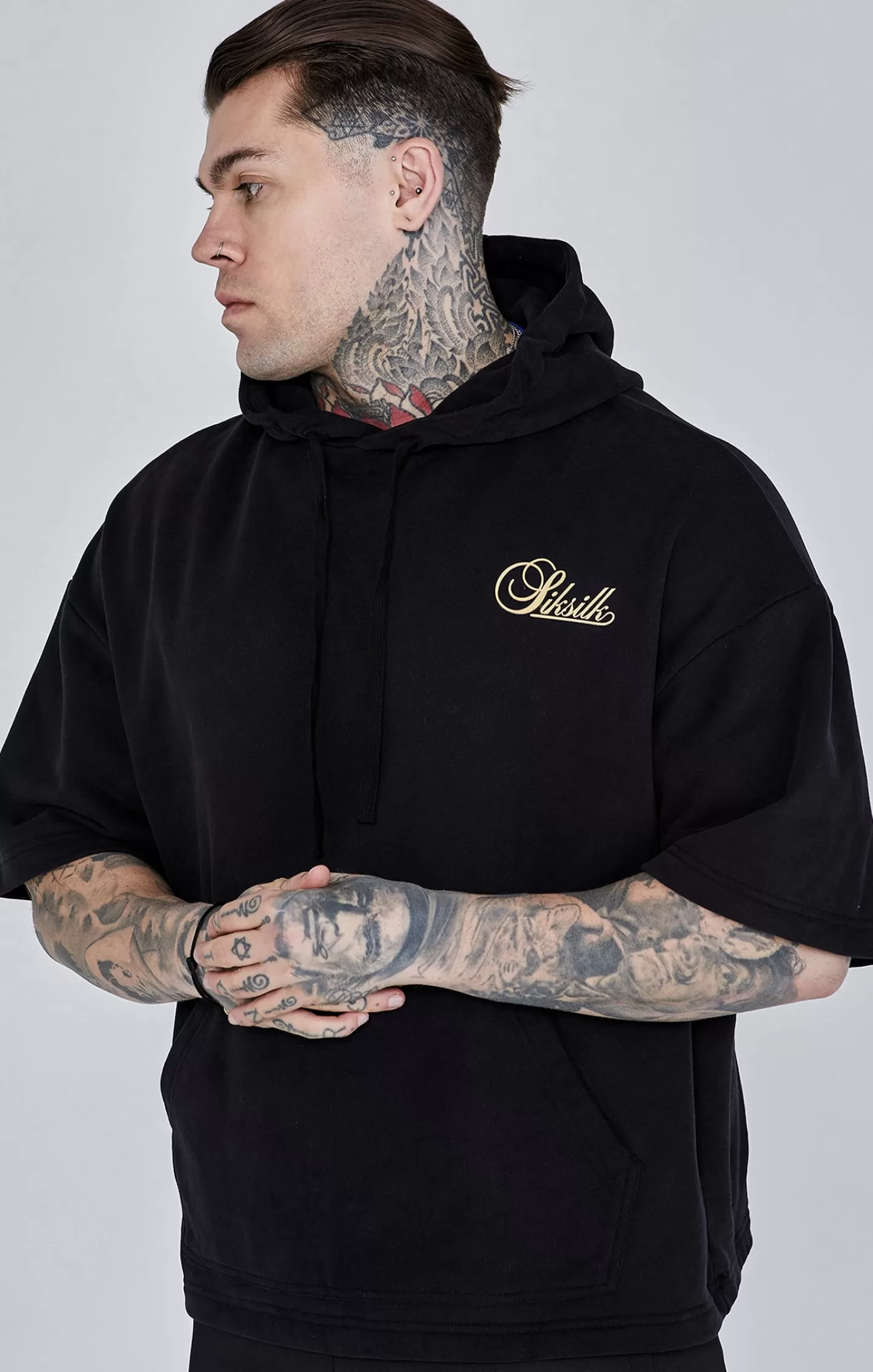 SikSilk Hoodies^Cut Off Hoodie