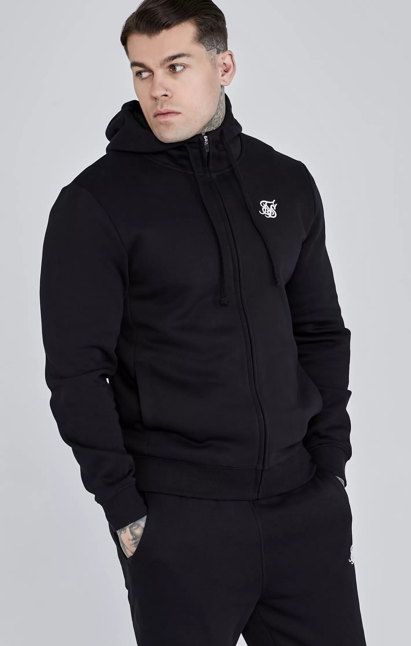 SikSilk Essentials | Hoodies^Essential Zip Through Funnel Hoodie