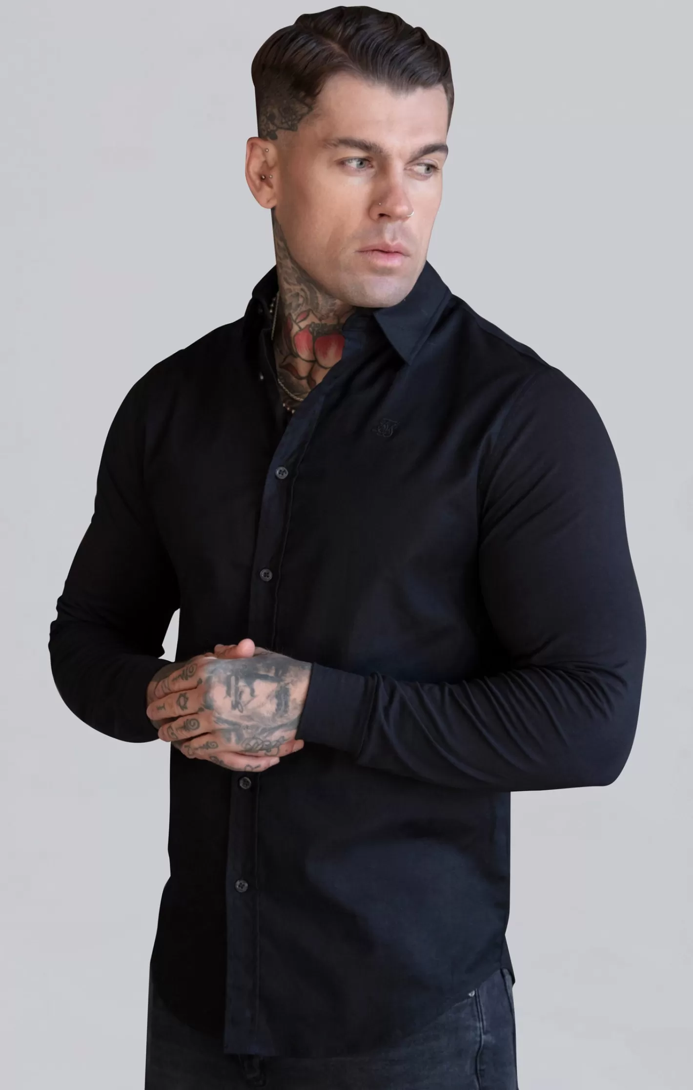 SikSilk Shirts^Essentials Long Sleeve Shirt