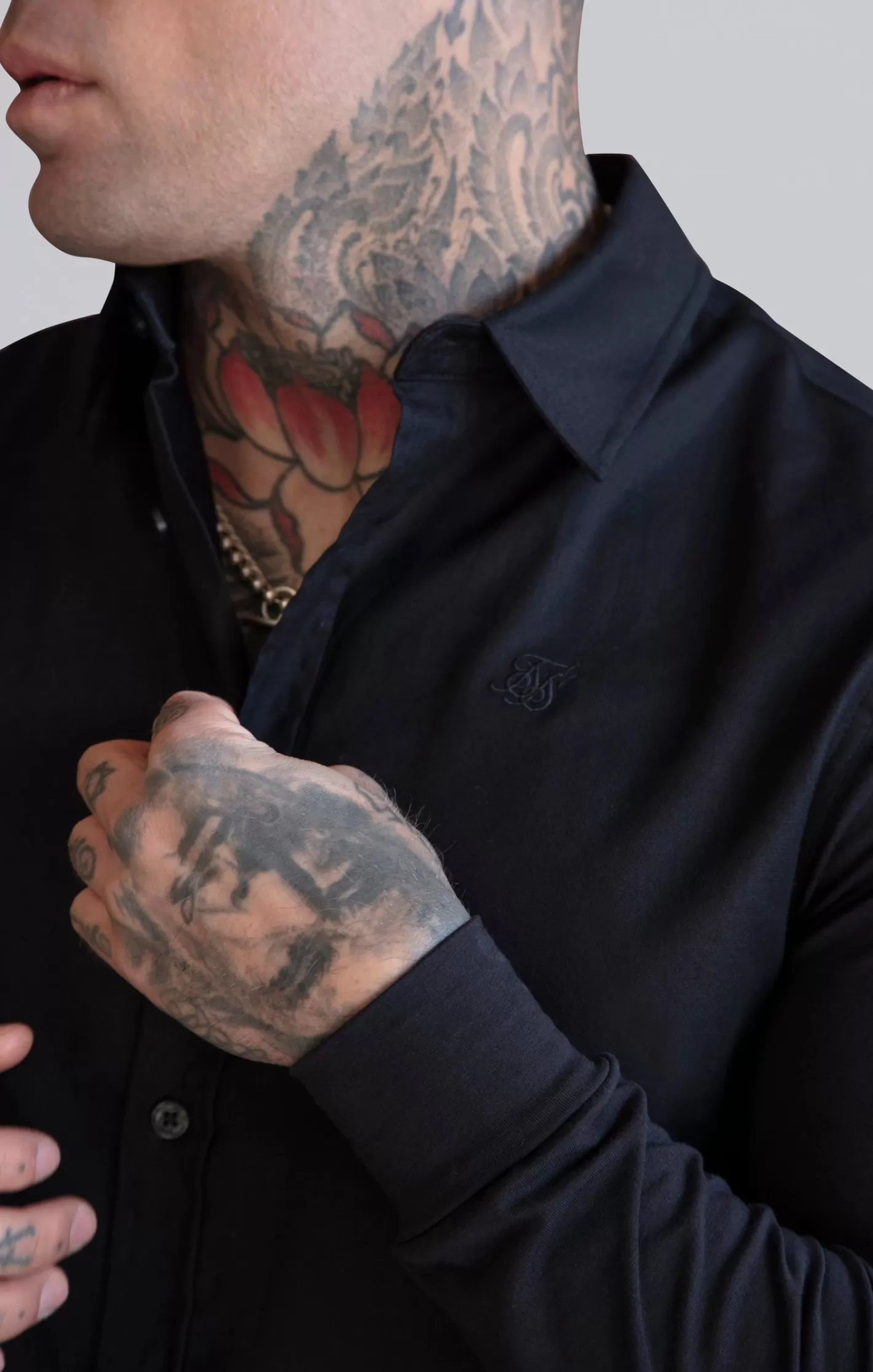 SikSilk Shirts^Essentials Long Sleeve Shirt