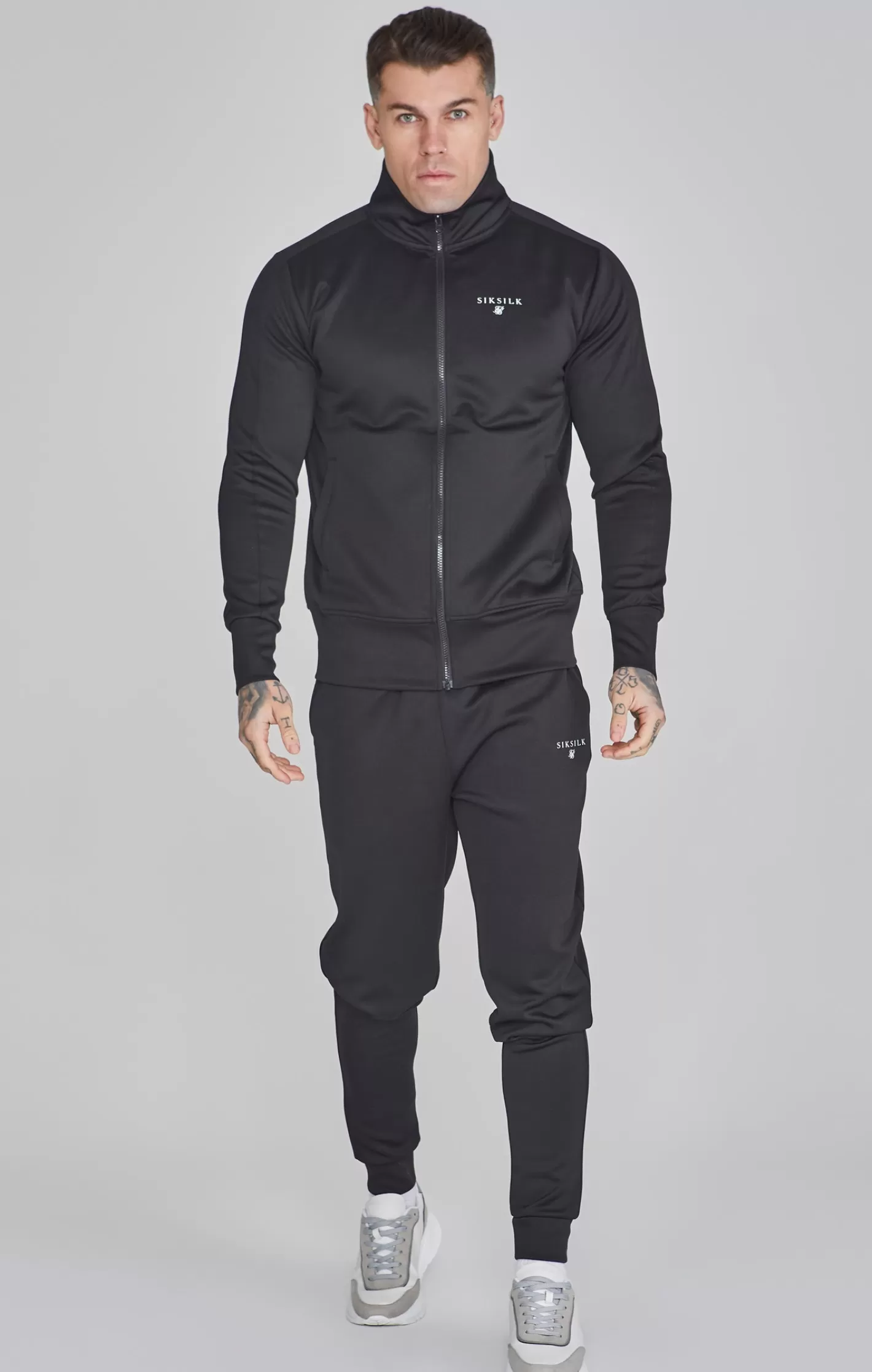 SikSilk Essentials | Track Tops^Essentials Poly Track Top