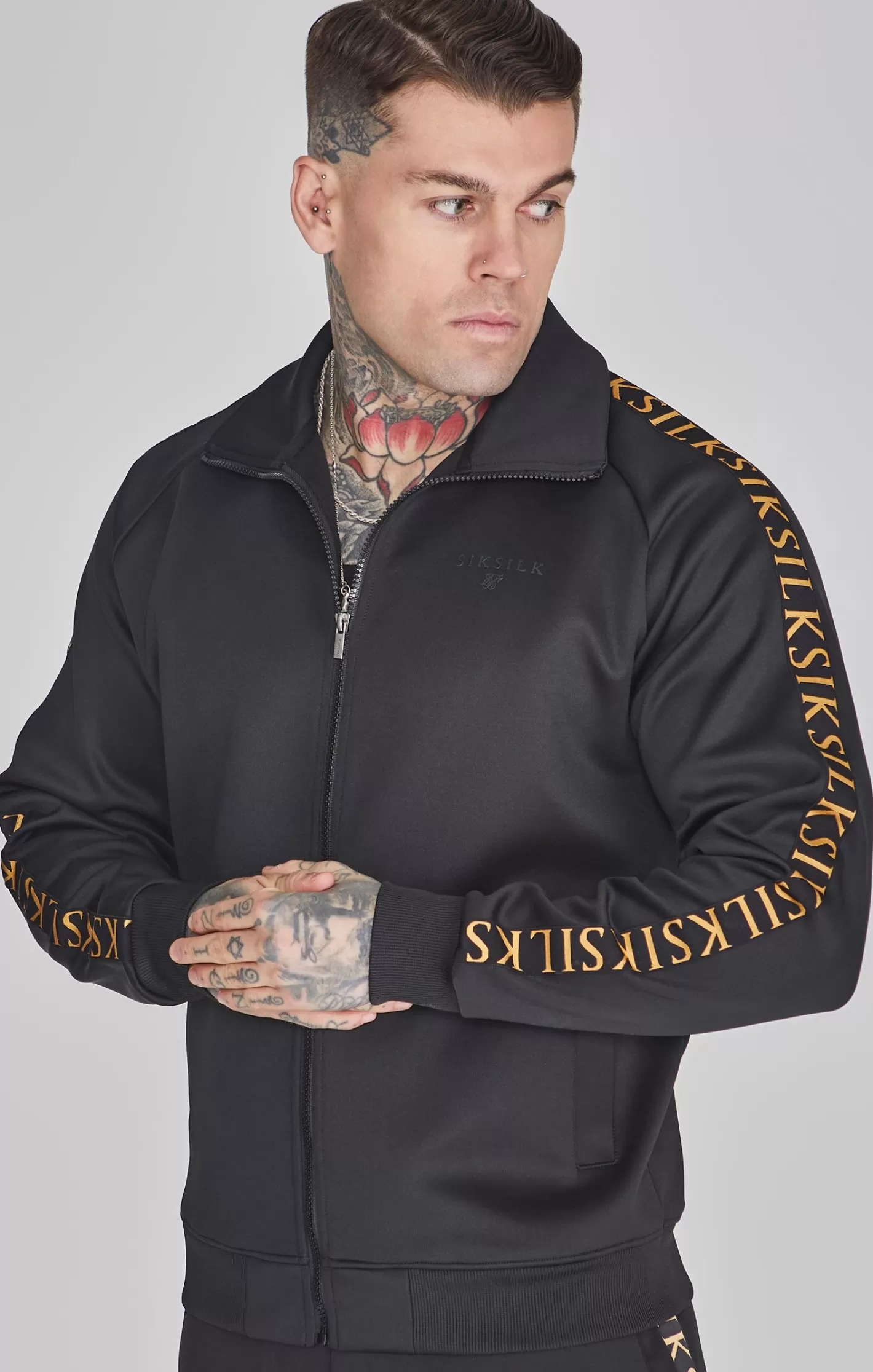 SikSilk Hoodies^Full Zip Track Top