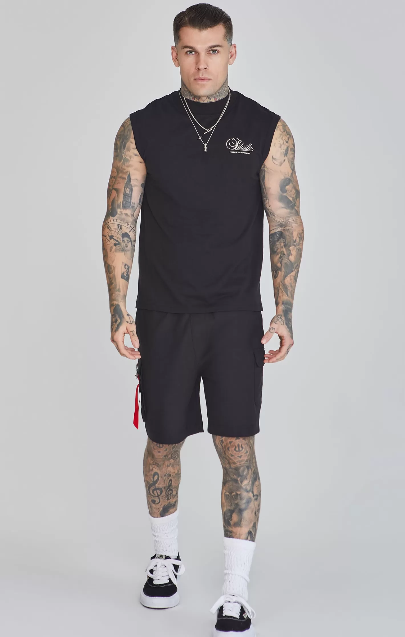 SikSilk T-shirts^Sleeveless T-Shirt