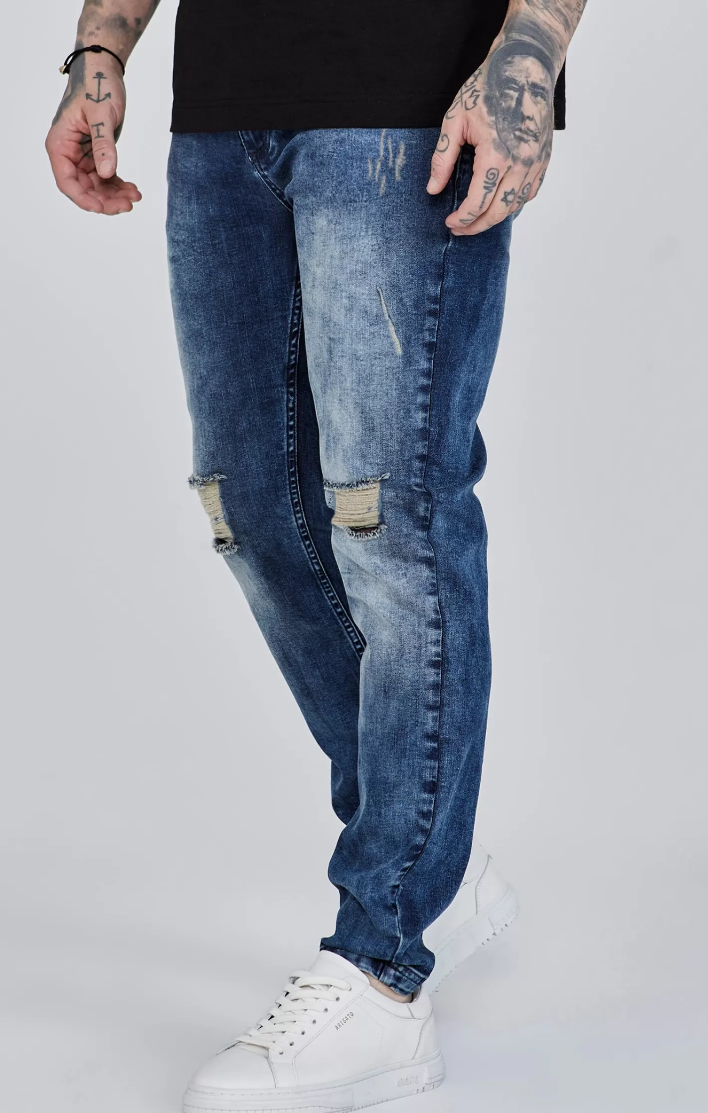 SikSilk Essentials | Jeans^Distressed Slim Fit