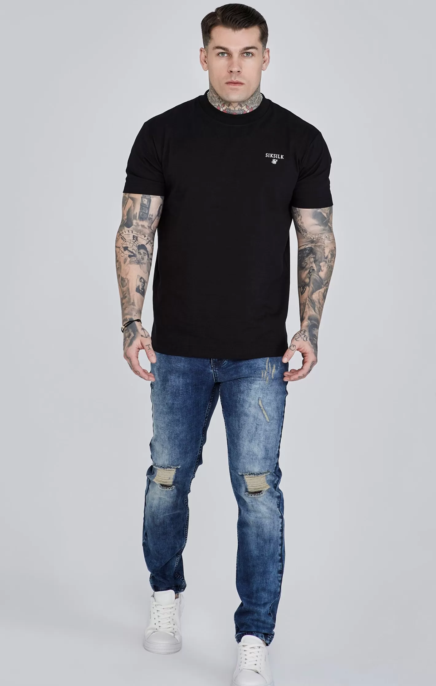 SikSilk Essentials | Jeans^Distressed Slim Fit