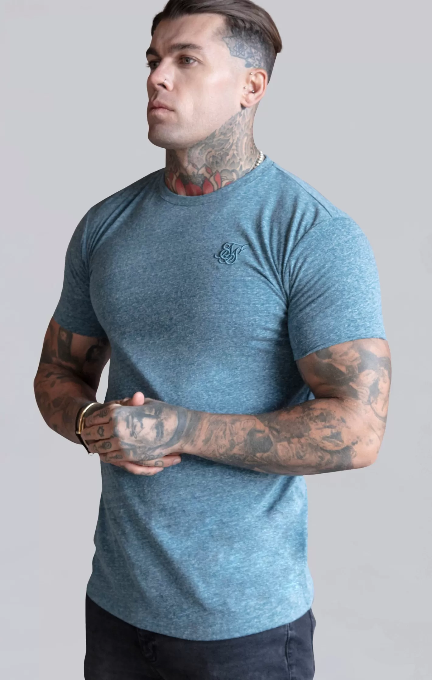 SikSilk T-shirts^Marl T-Shirt