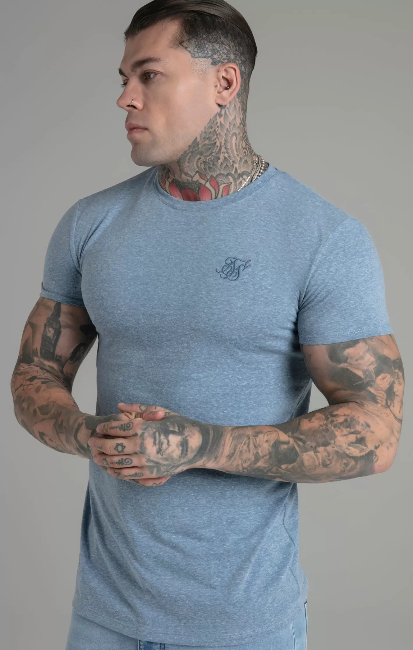 SikSilk T-shirts^Marl T-Shirt