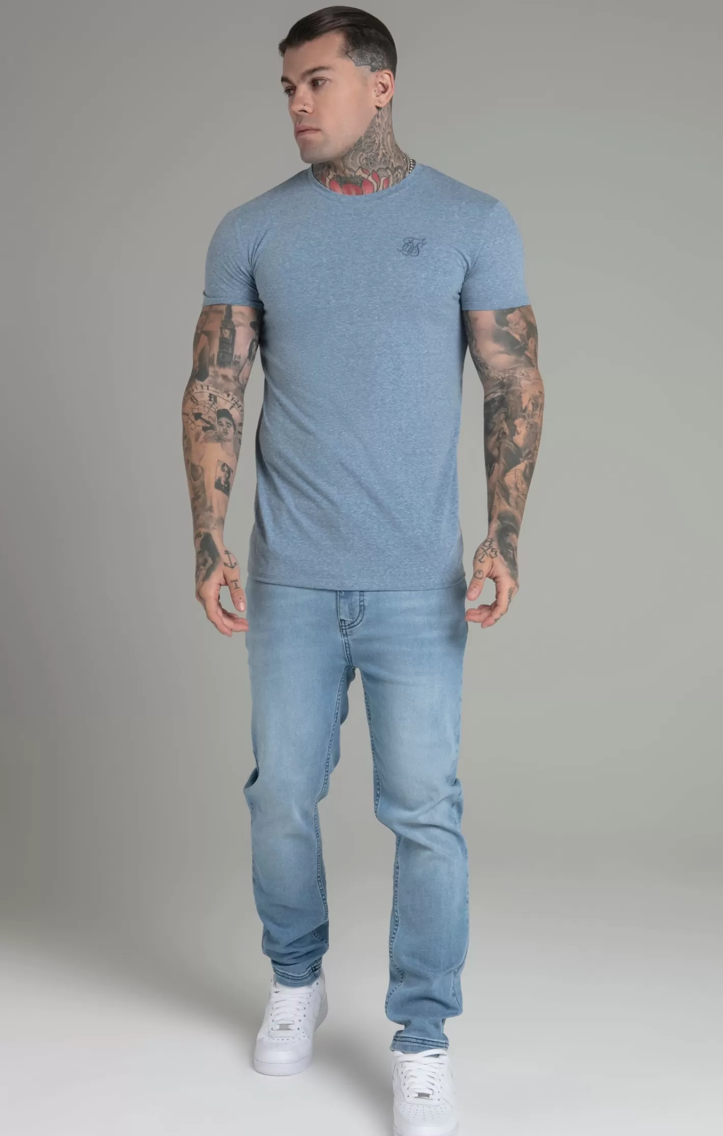 SikSilk T-shirts^Marl T-Shirt