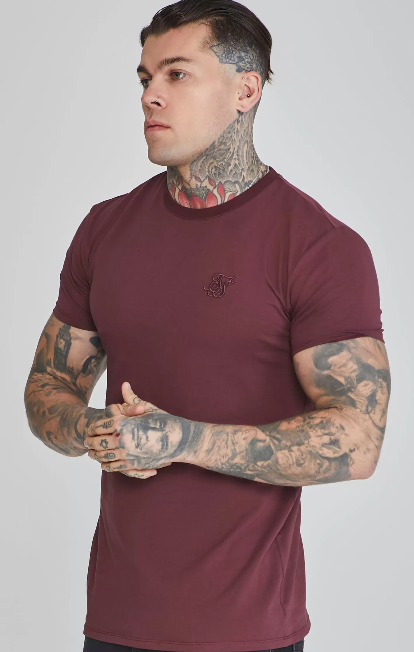 SikSilk T-shirts^Muscle Fit T-Shirt