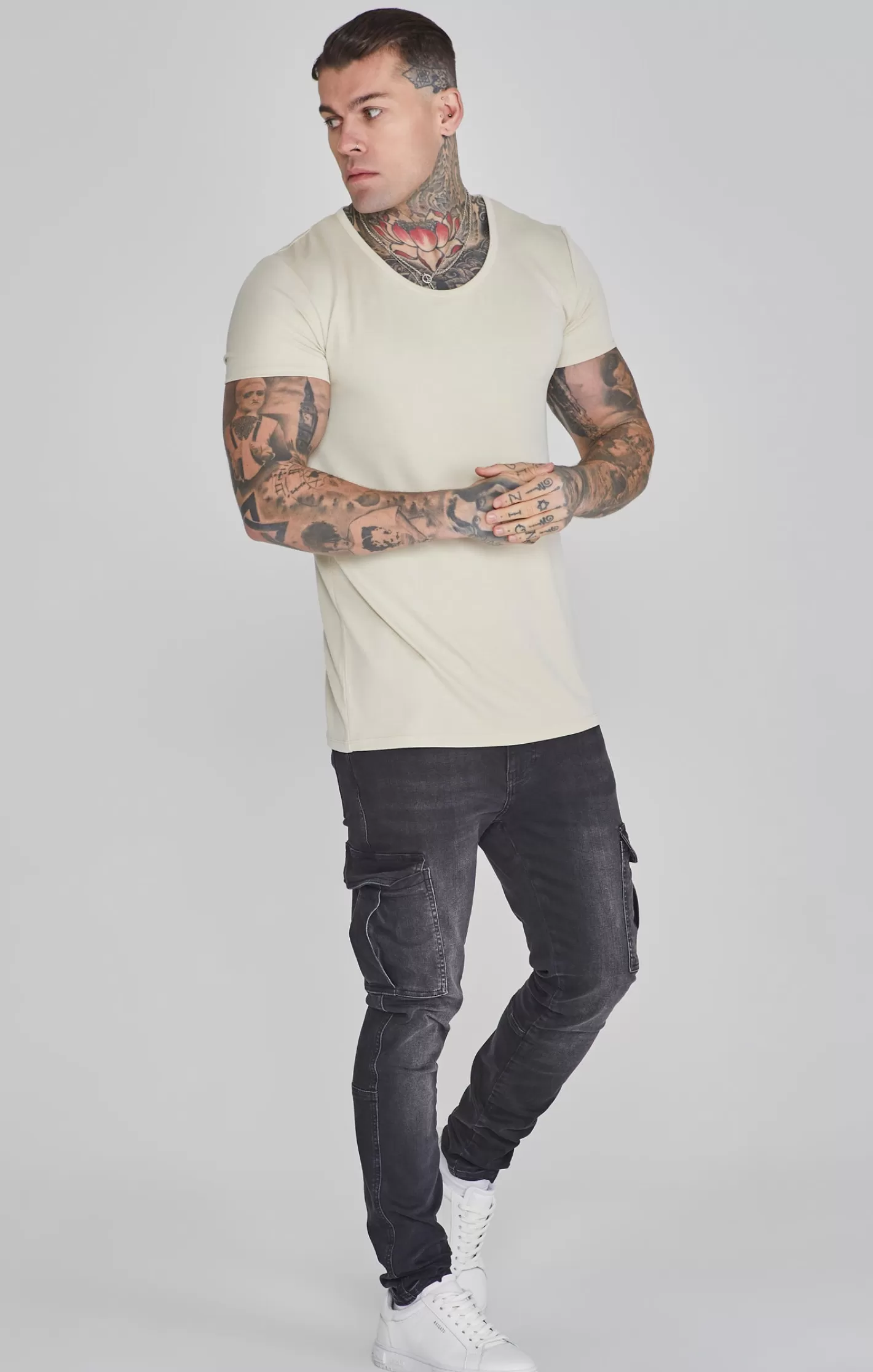 SikSilk T-shirts^Muscle Fit T-Shirt