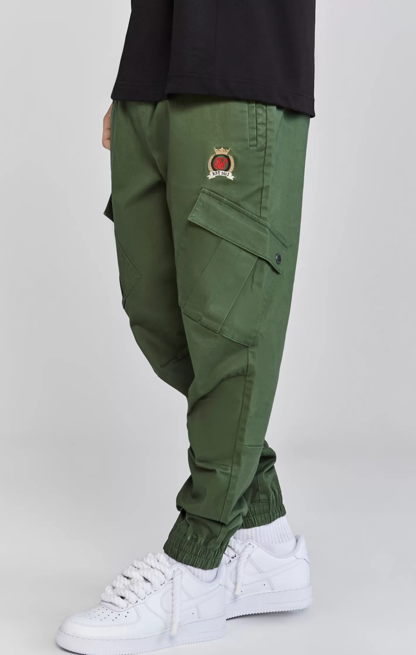 SikSilk Essentials | Trousers^Khaki Cargo Pants