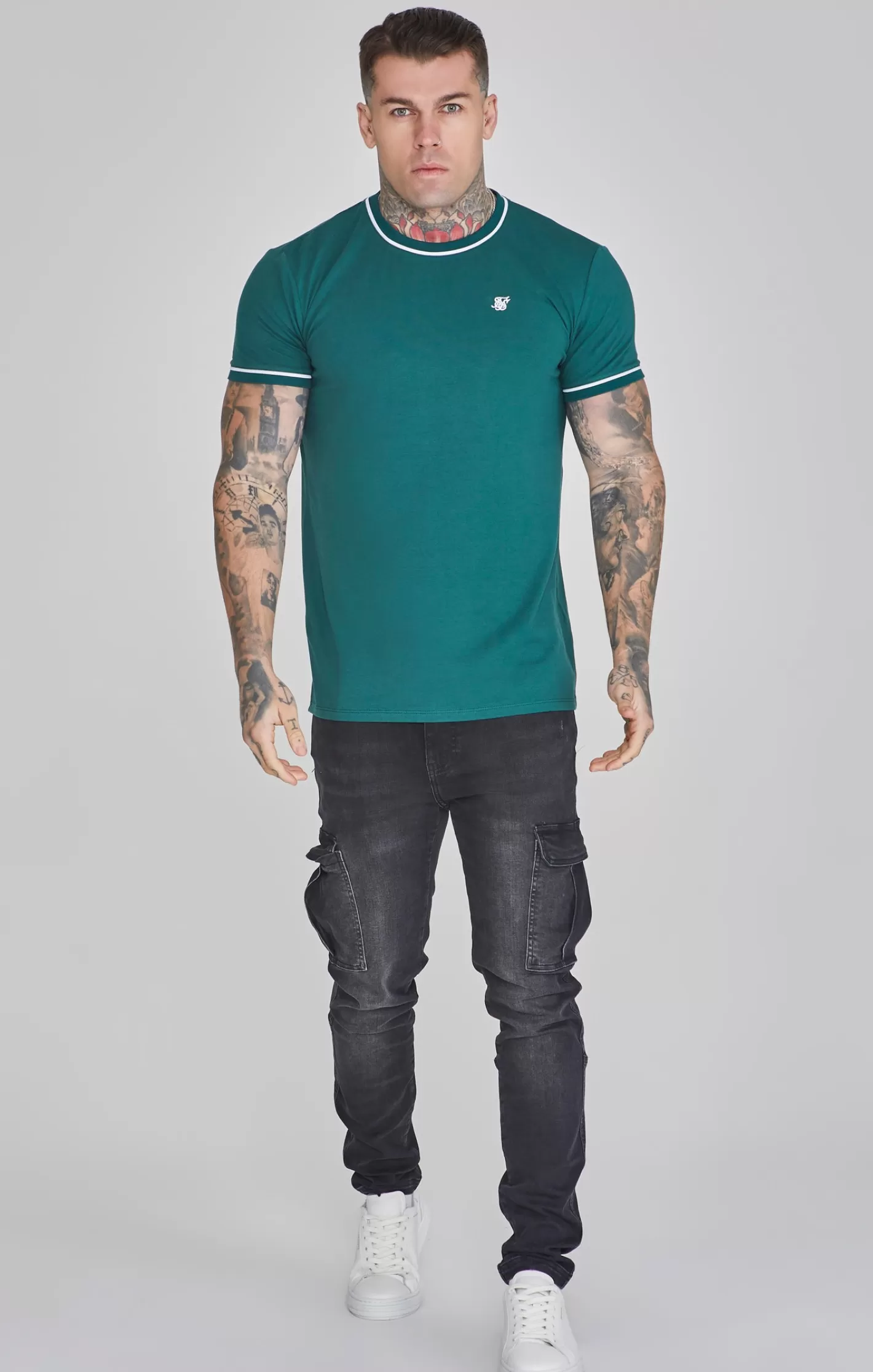 SikSilk T-shirts^Muscle Fit T-Shirt