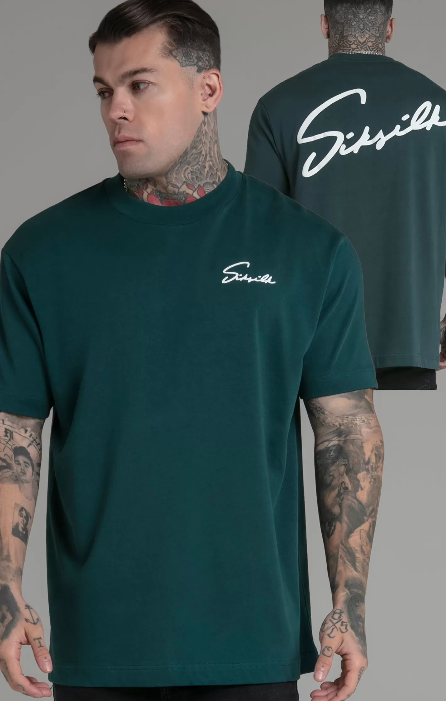 SikSilk T-shirts^Script T-Shirt