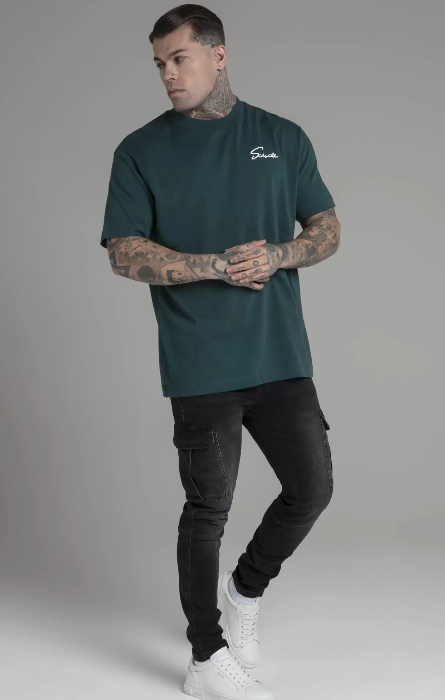 SikSilk T-shirts^Script T-Shirt