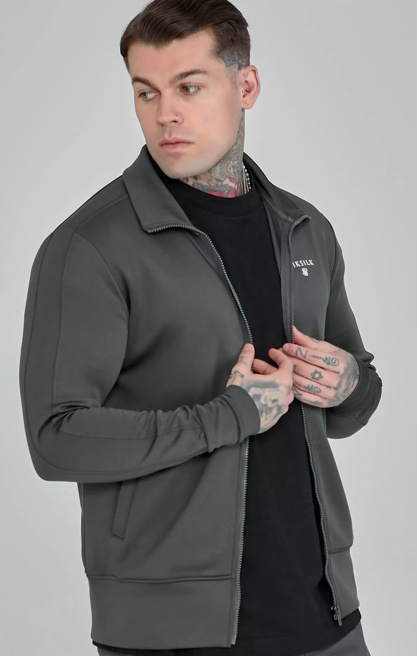 SikSilk Essentials | Track Tops^Essentials Poly Track Top