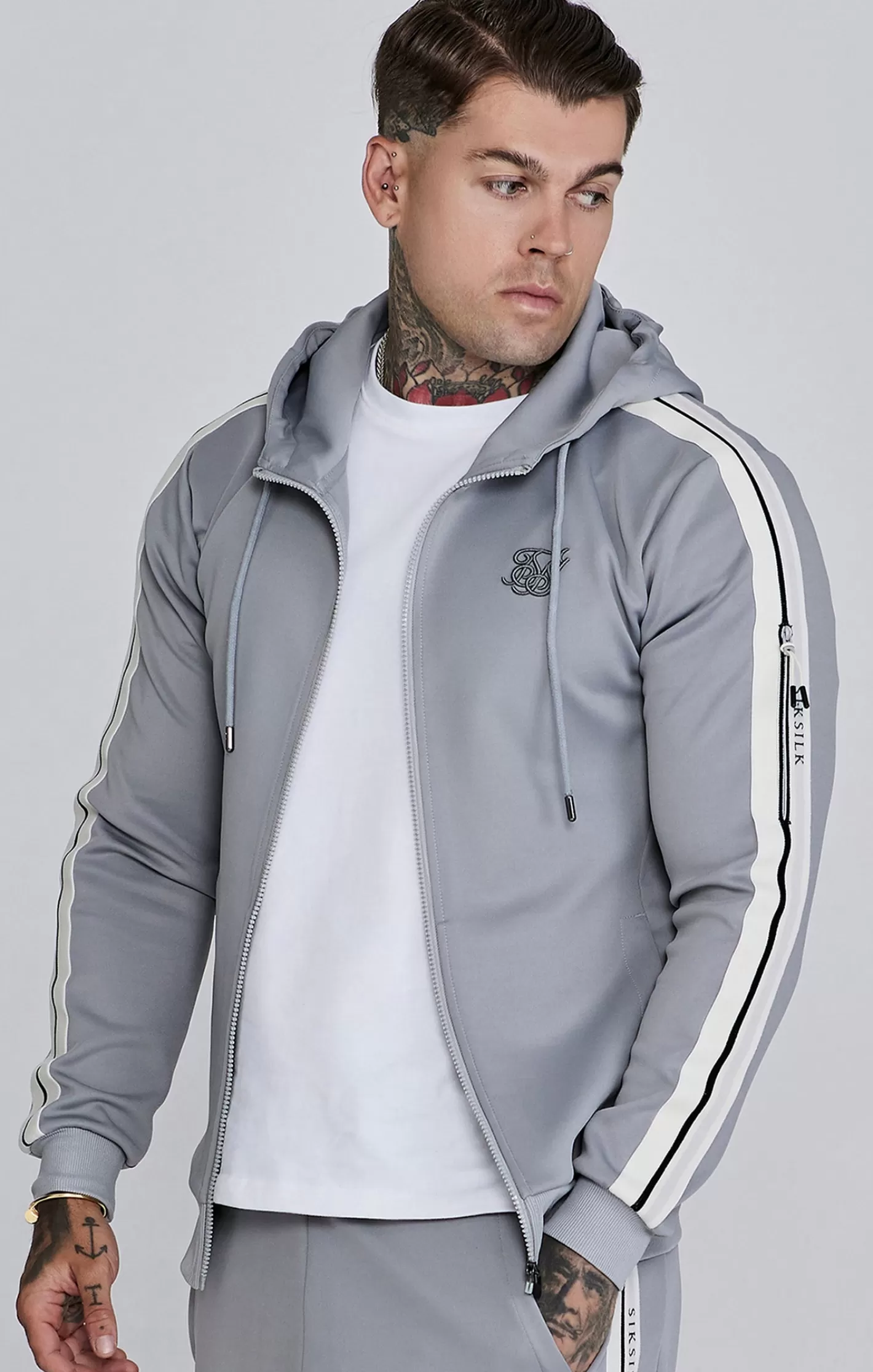 SikSilk Hoodies^Full Zip Hoodie