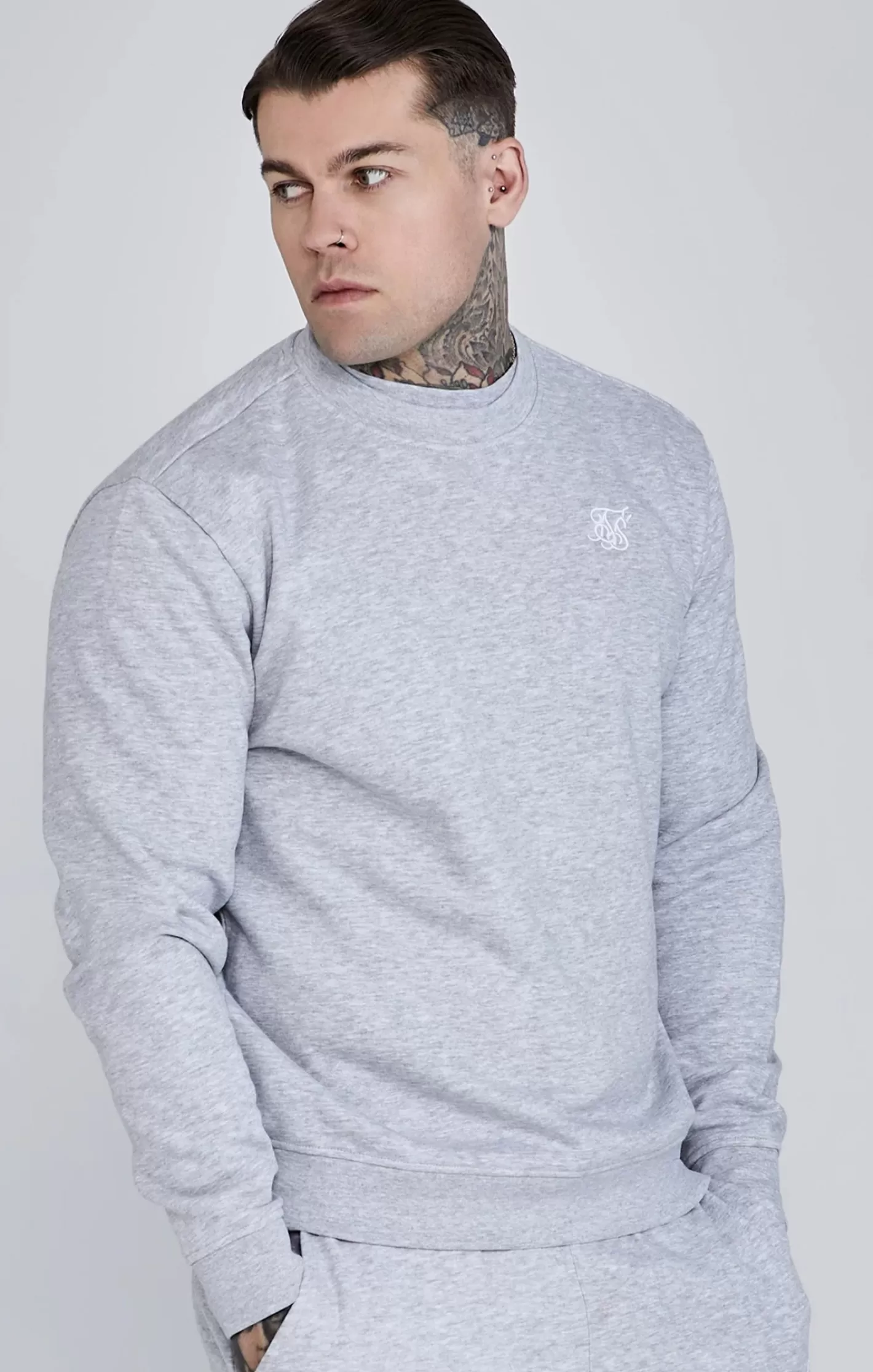 SikSilk Essentials^Marl Essentials Sweater