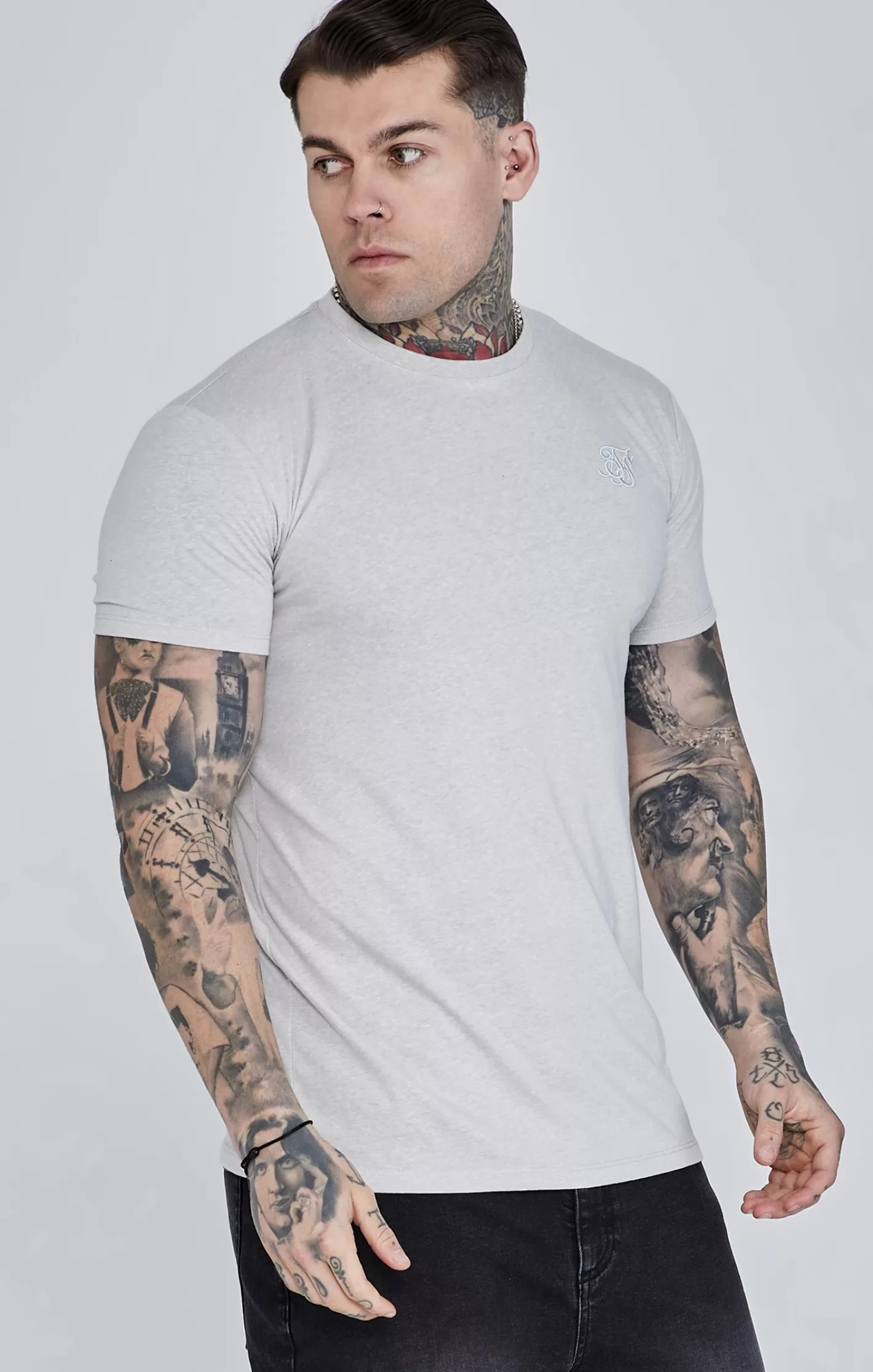 SikSilk T-shirts^Marl Marl T-Shirt