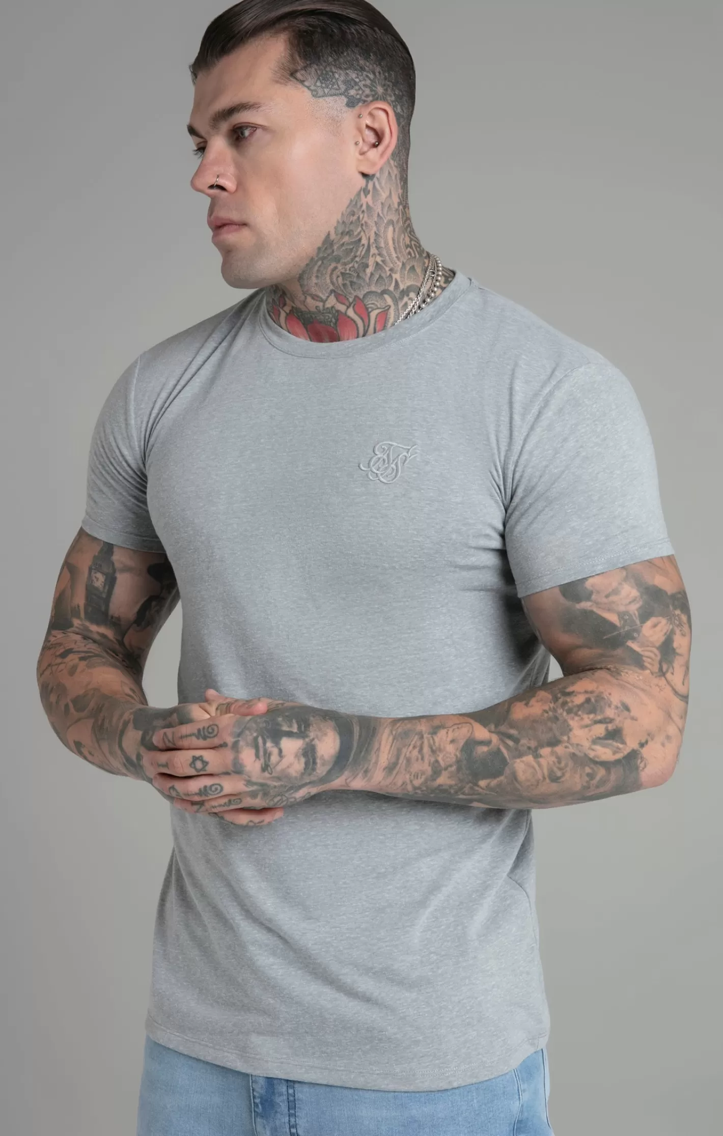 SikSilk T-shirts^Marl T-Shirt