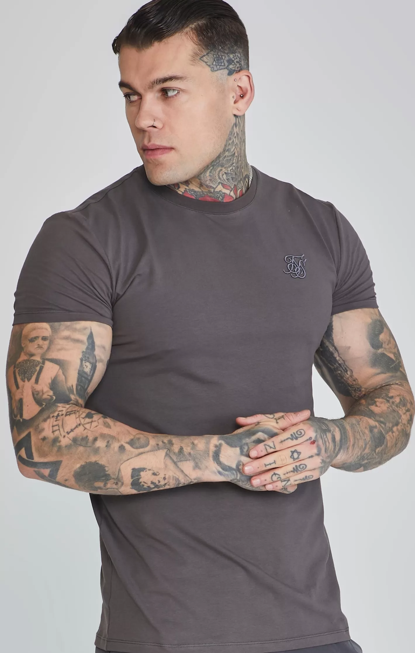 SikSilk T-shirts^Muscle Fit T-Shirt