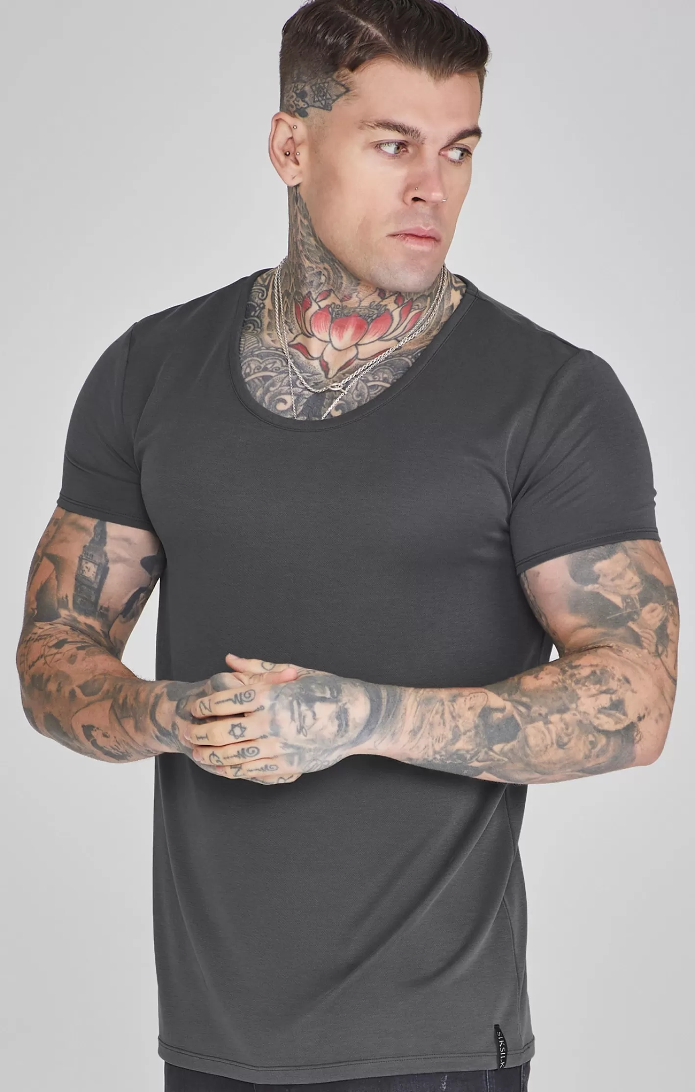 SikSilk T-shirts^Muscle Fit T-Shirt