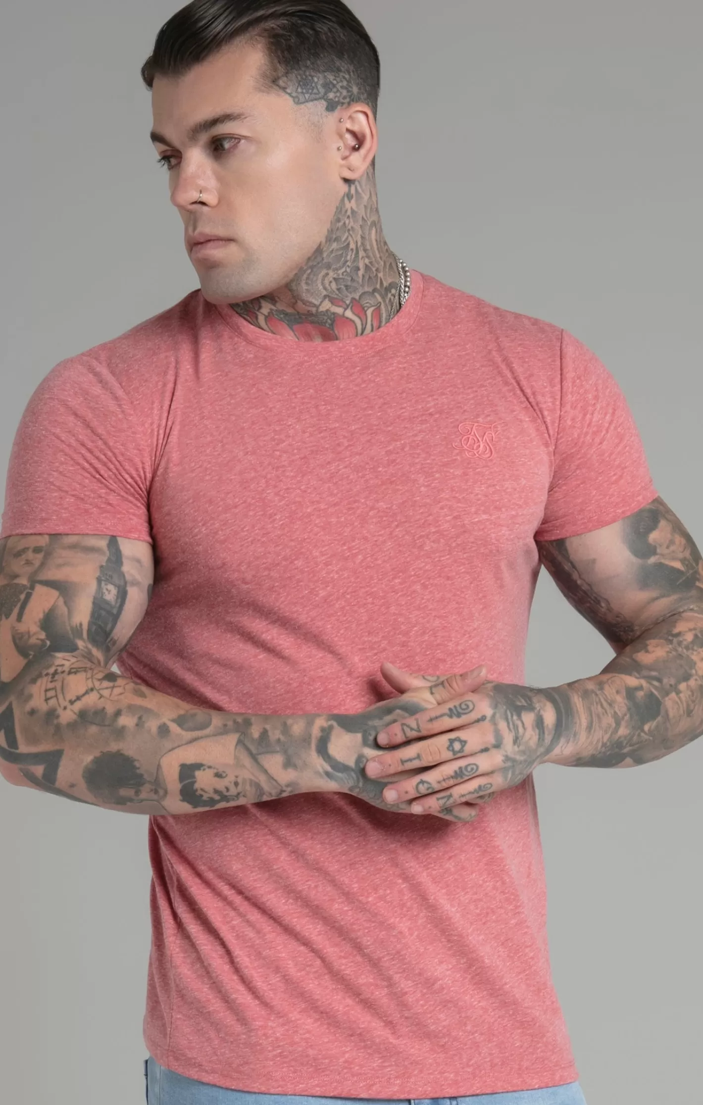 SikSilk T-shirts^Marl T-Shirt