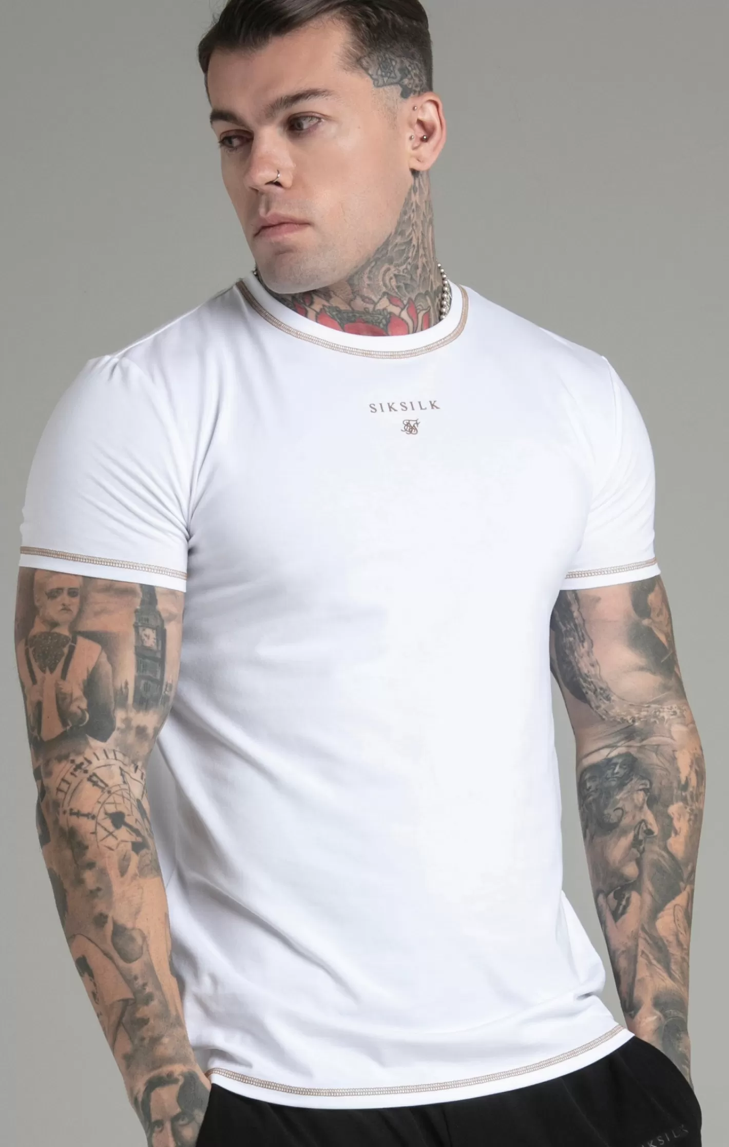 SikSilk T-shirts^Muscle Fit T-Shirt