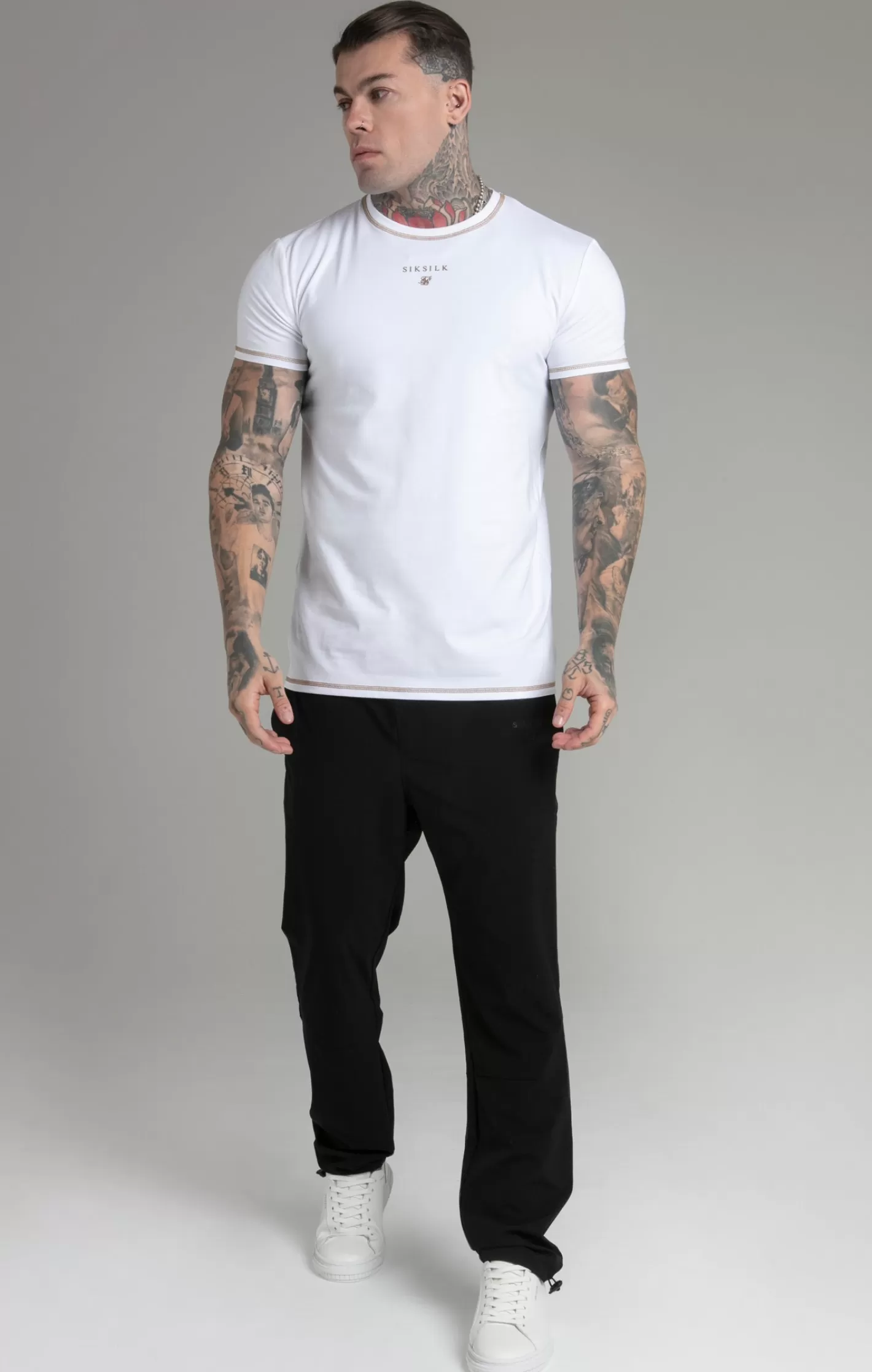 SikSilk T-shirts^Muscle Fit T-Shirt