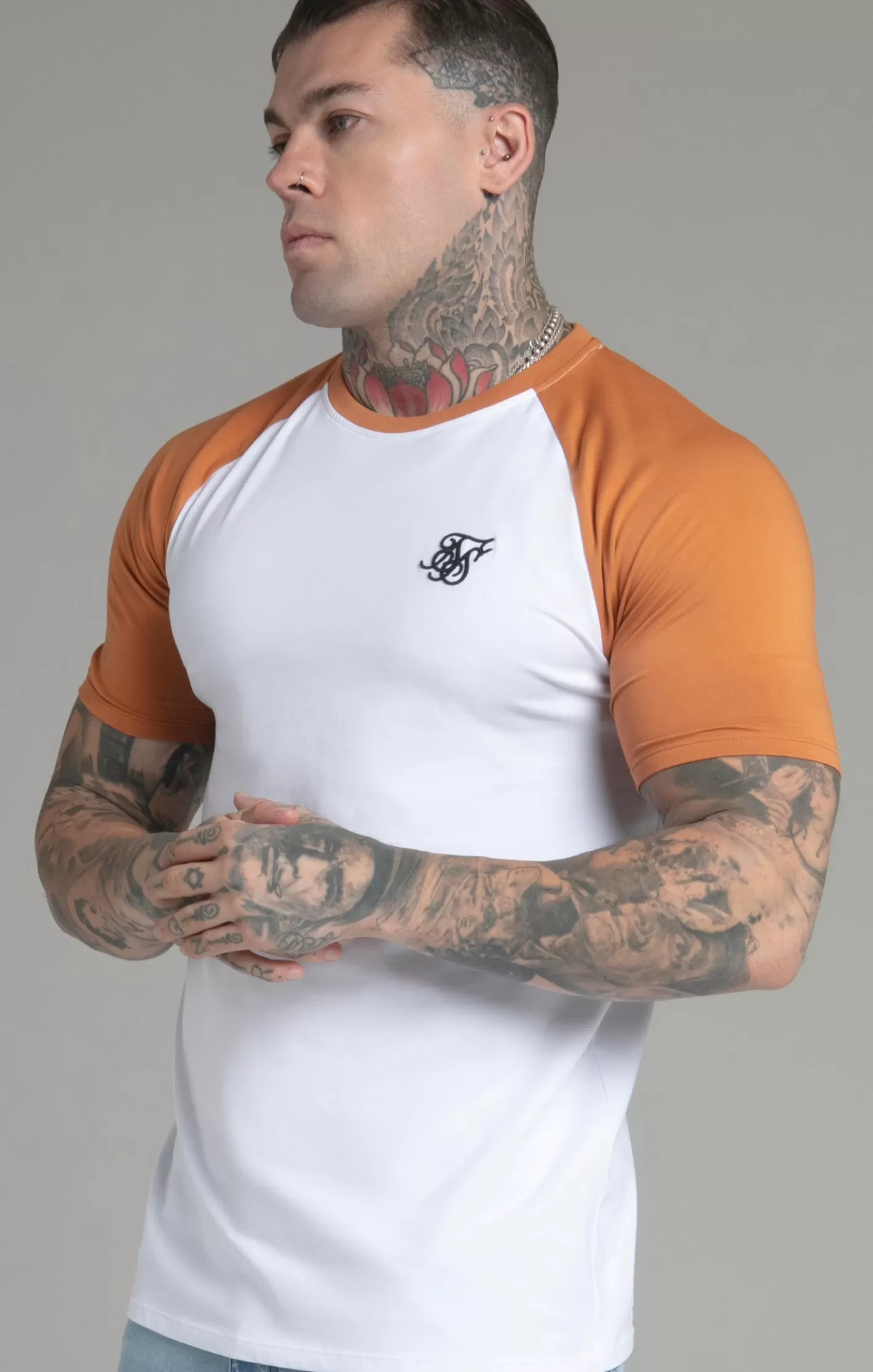 SikSilk T-shirts^Yellow Raglan T-Shirt