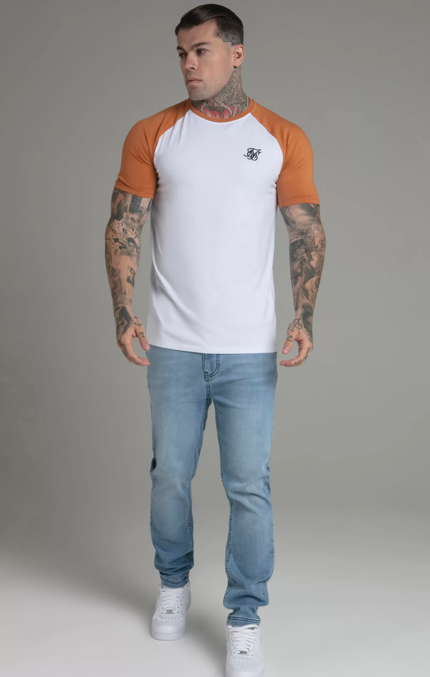 SikSilk T-shirts^Yellow Raglan T-Shirt