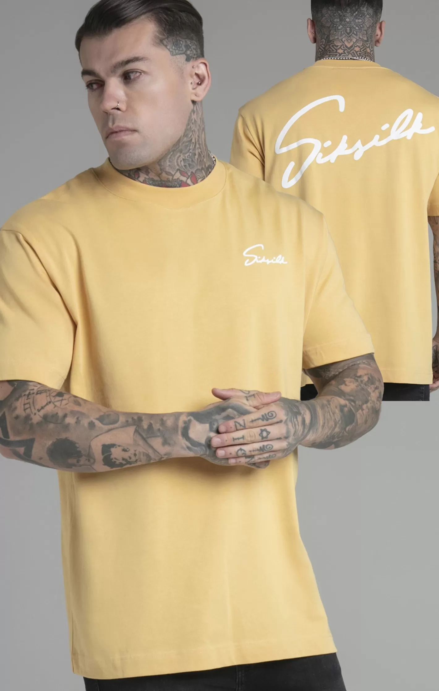 SikSilk T-shirts^Script T-Shirt